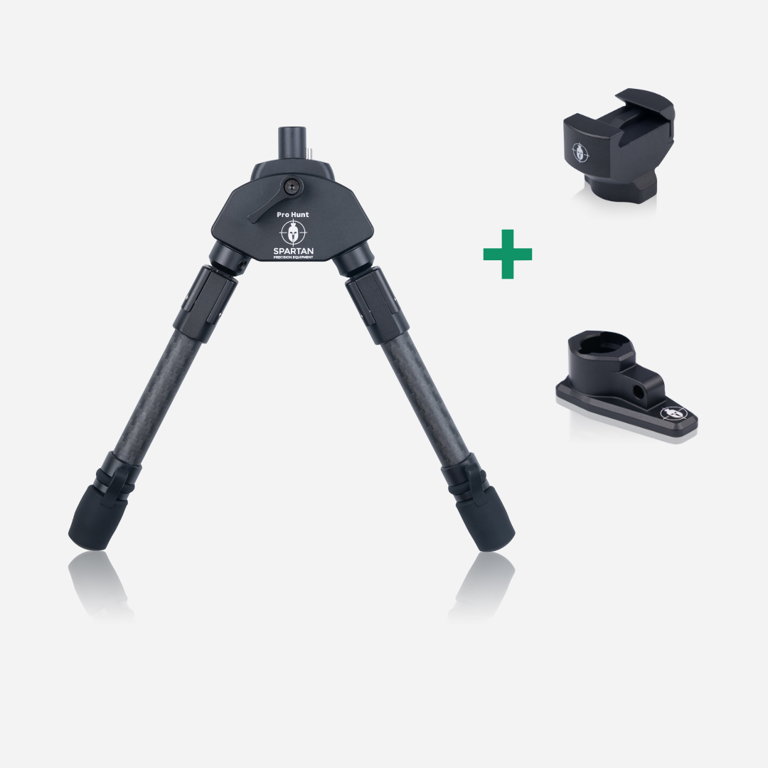Javelin Pro Hunt Tac Bipod® – Dual Adapter Bundle (Picatinny + Classic Rifle)