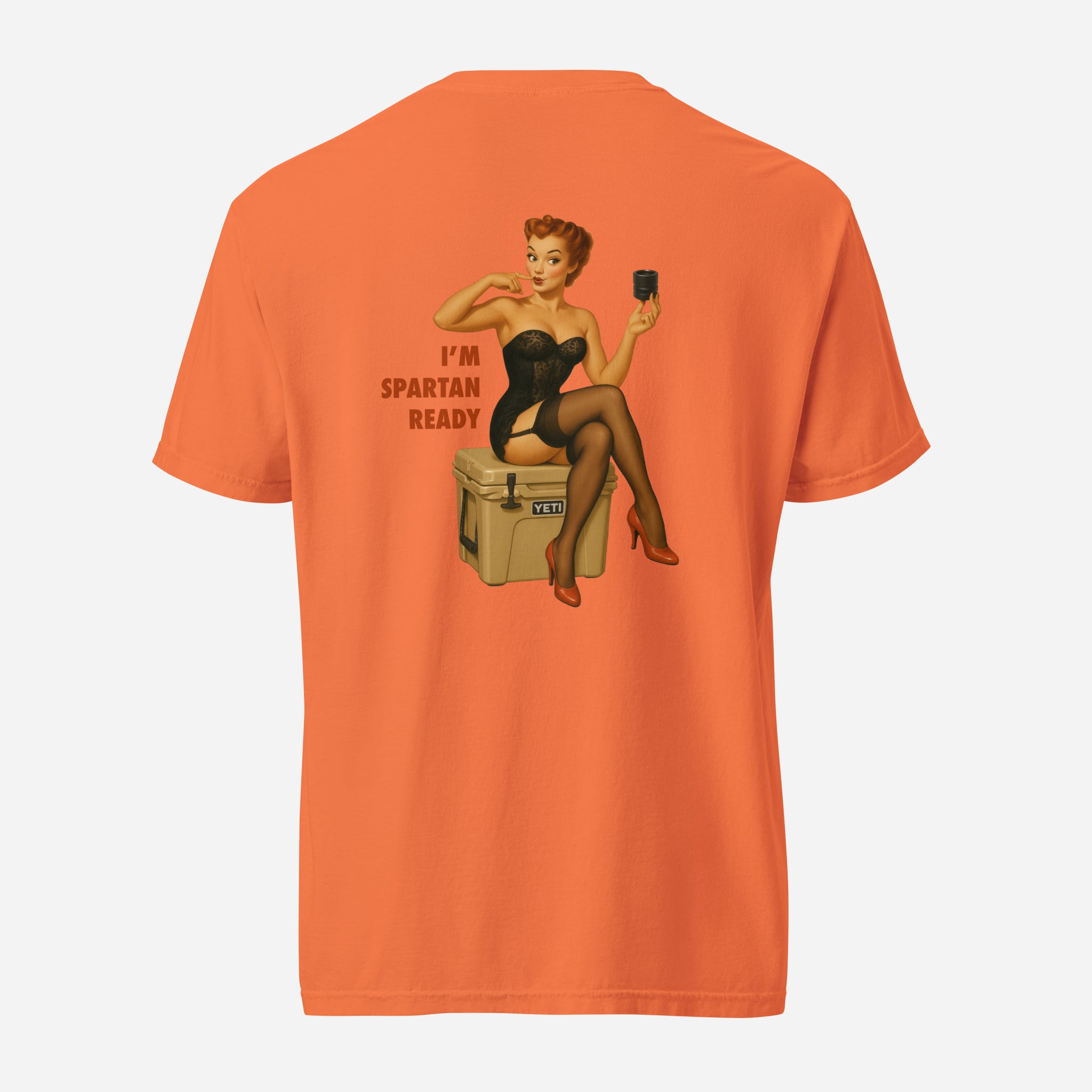 "I'm Spartan Ready" Print T-Shirt