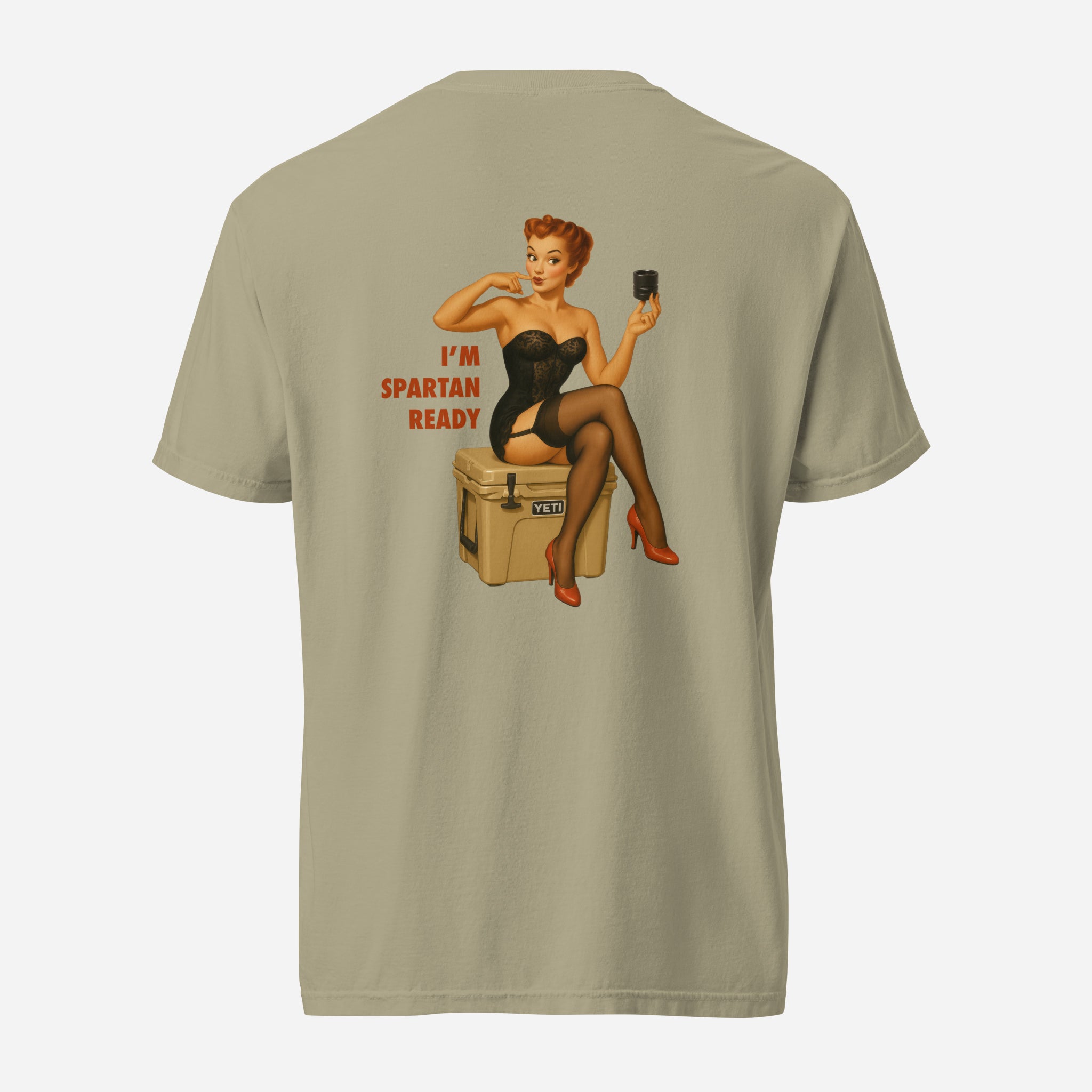 "I'm Spartan Ready" Print T-Shirt