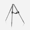 A black CP Brace rifle tripod accessory designed to stabilize a rifle for shooting.