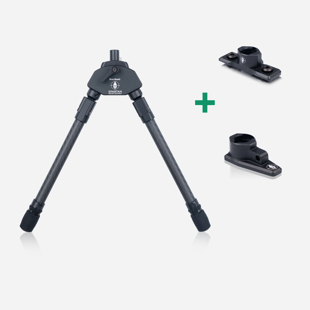 Javelin Pro Hunt Tac Bipod® – Dual Adapter Bundle (M-Lok + Classic Rifle)