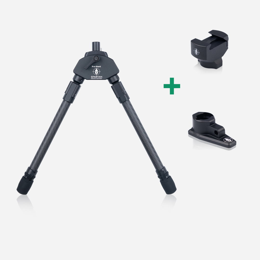 Javelin Pro Hunt Tac Bipod® – Dual Adapter Bundle (Picatinny + Classic Rifle)