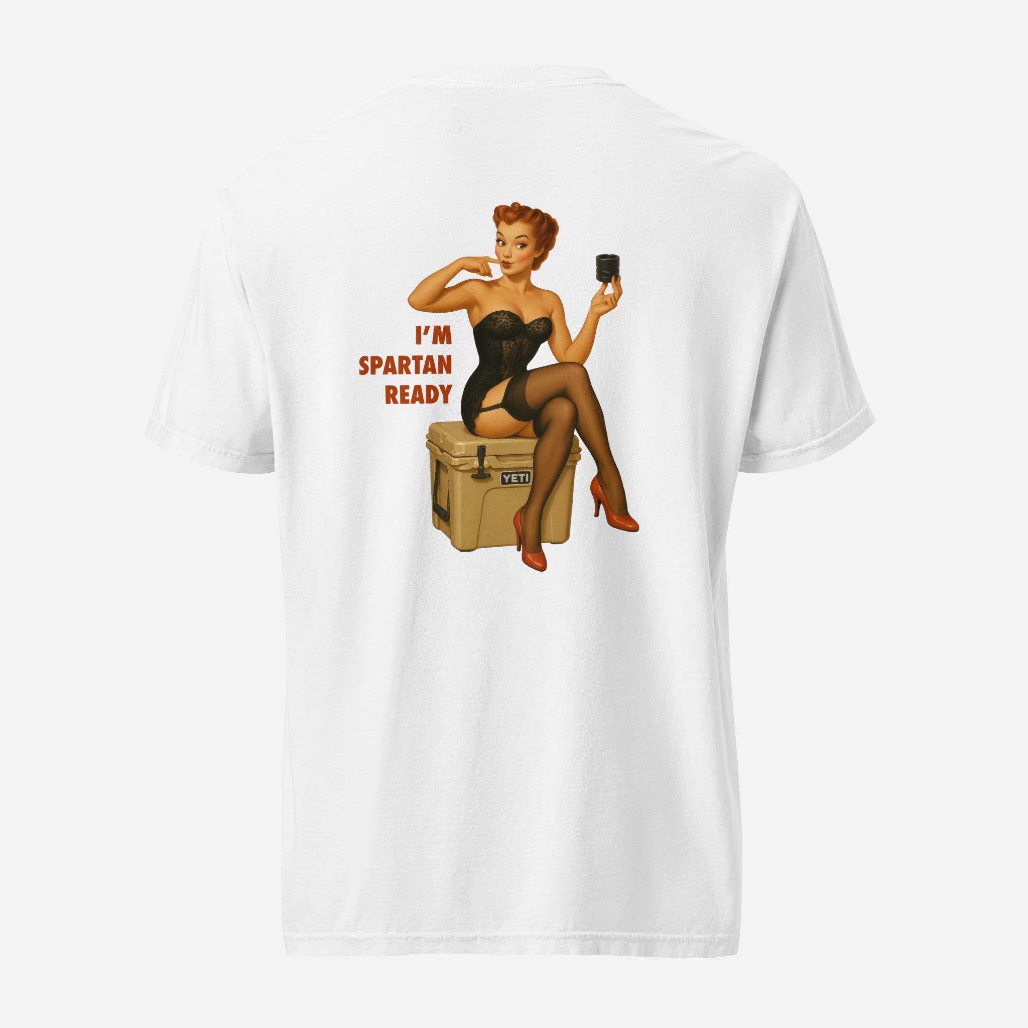 "I'm Spartan Ready" Print T-Shirt