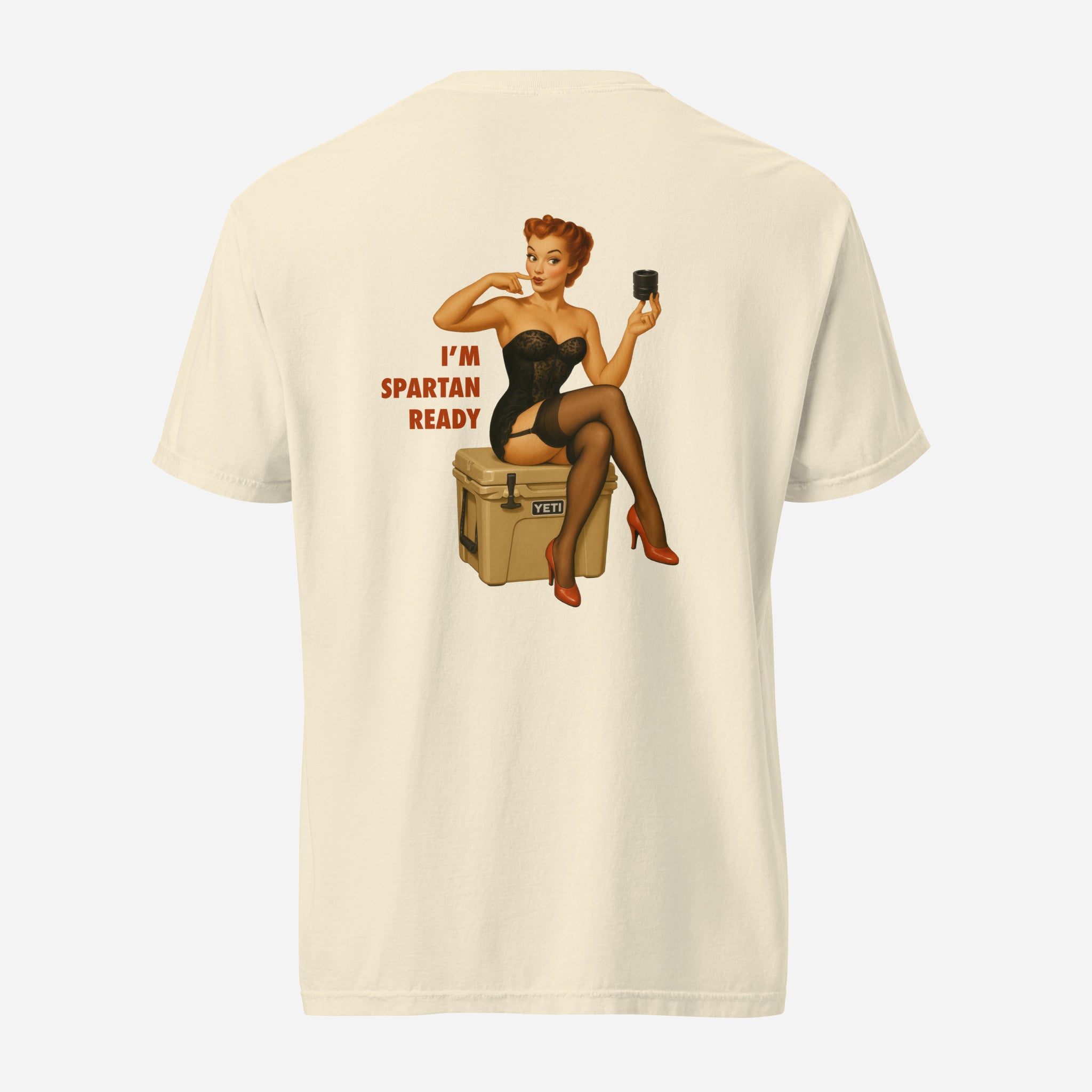 "I'm Spartan Ready" Print T-Shirt