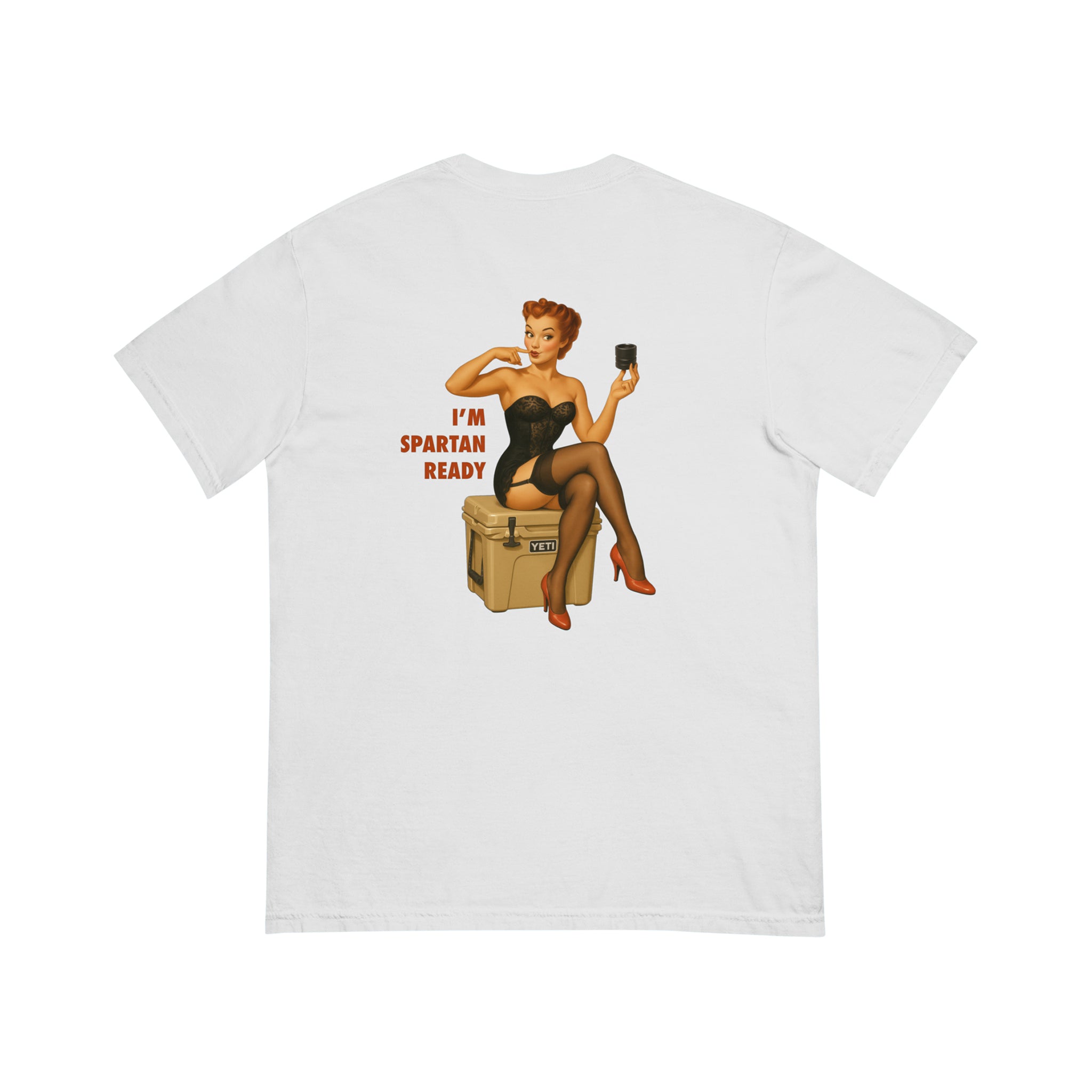 "I'm Spartan Ready" Print T-Shirt