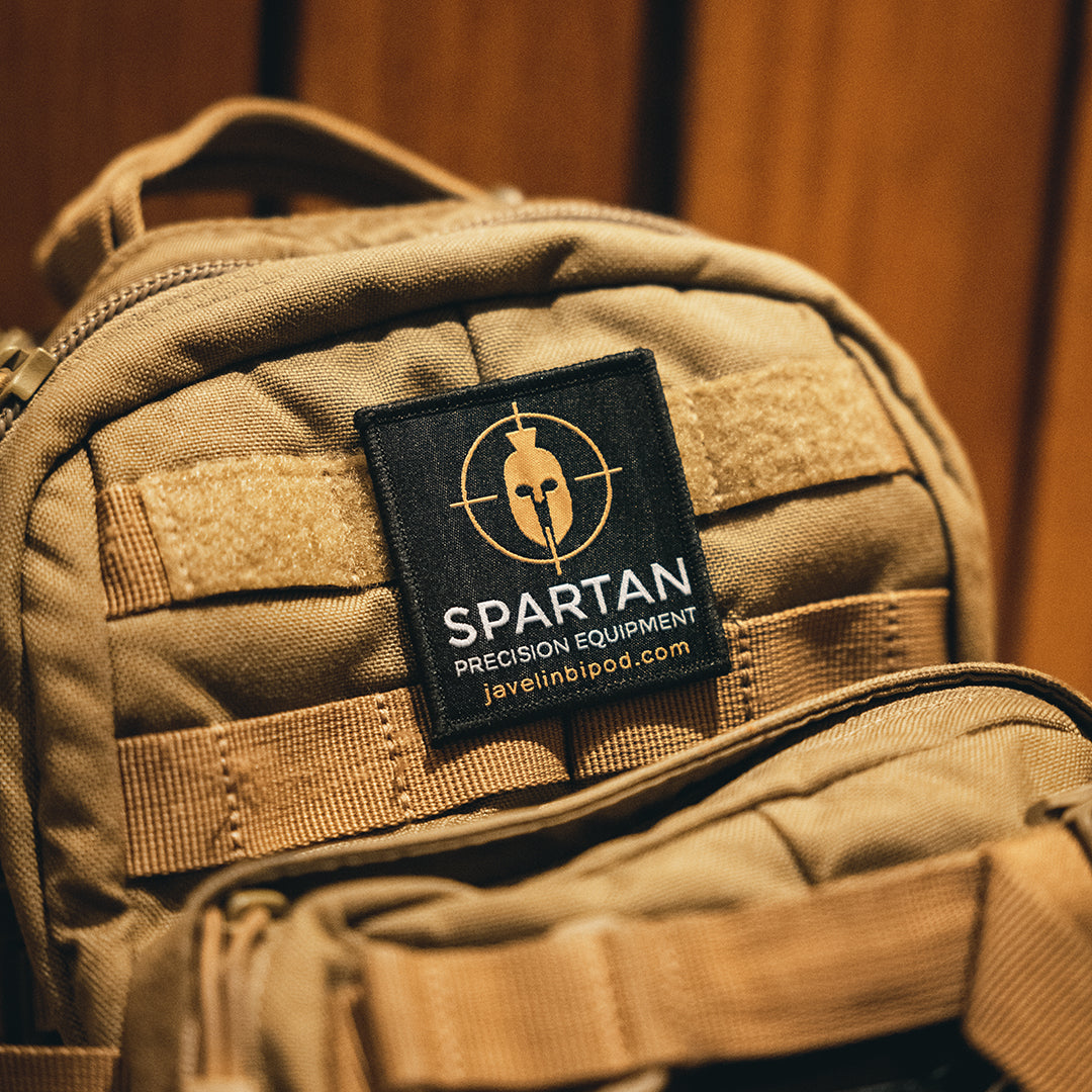 Spartan Black Woven Patch